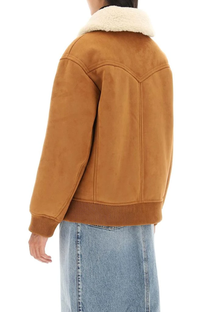 STAND STUDIO lillee eco-shearling bomber jacket 3