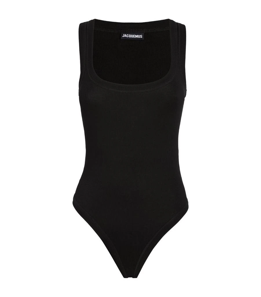 Jacquemus Cotton Rib-Knit Bodysuit 1