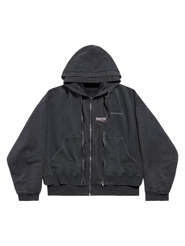 Balenciaga Black eBay Edition Zip-Up Hoodie - Hoodies - Compare
