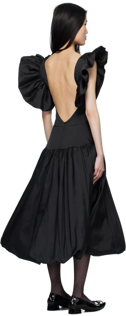 PAULA CANOVAS DEL VAS Black Puff Minidress 3