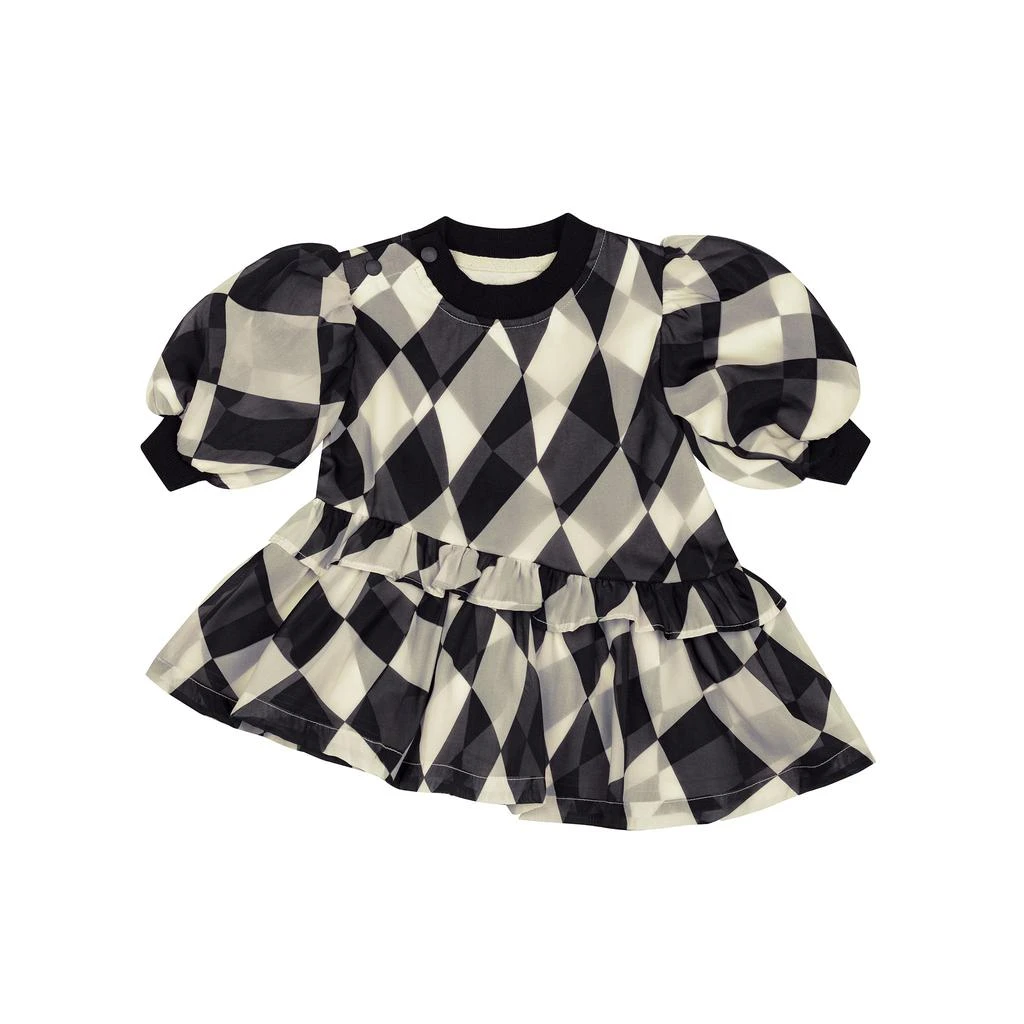 Omamimini Baby Terry and Organza Dress 1