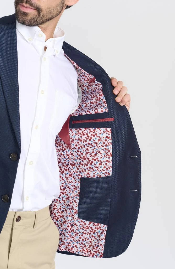 SAVILE ROW CO Slim Fit Geometric Printed Sport Coat 3