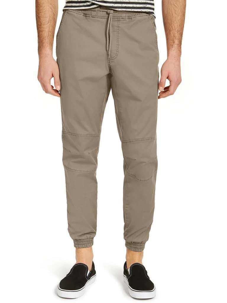 Sun + Stone Articulated Mens High Rise Drawstring Hem Jogger Pants 4