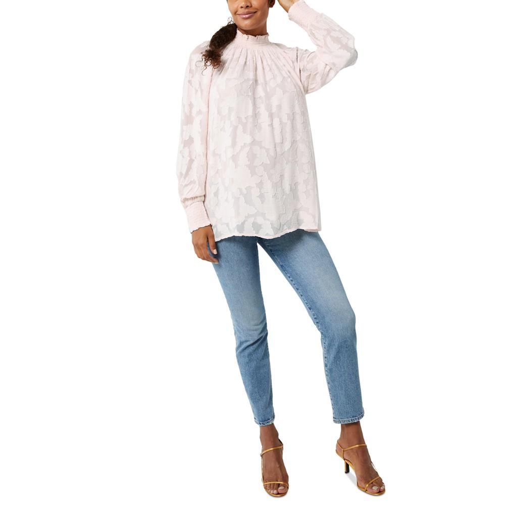 A Pea in the Pod Long Sleeve Floral Maternity Blouse