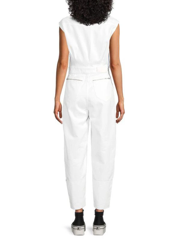 7 For All Mankind Button Front Denim Jumpsuit 2