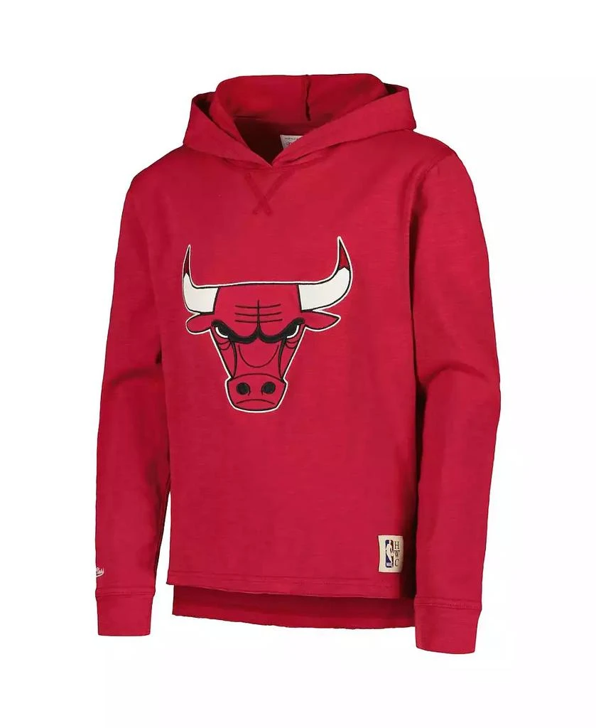 Mitchell & Ness Men's Big Boys and Girls Red Chicago Bulls Hardwood Classics Legendary Slub Lightweight Pullover Hoodie 3