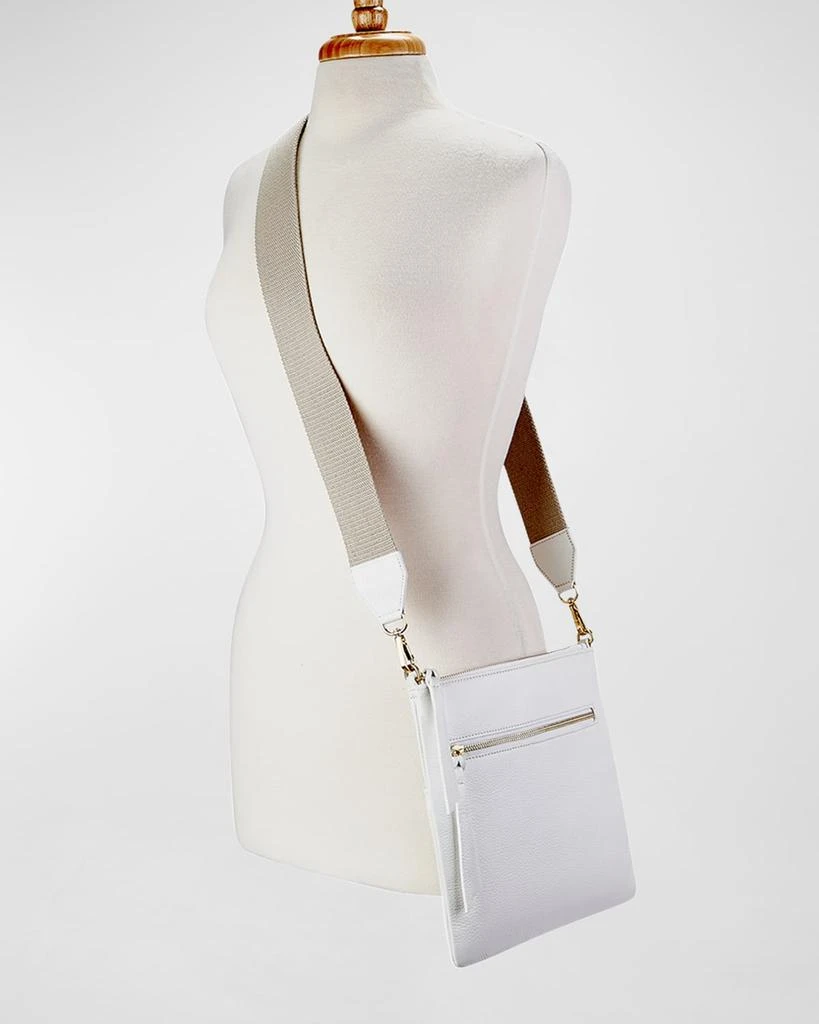 Gigi New York Kit Zip Pebble Leather Crossbody Bag 4