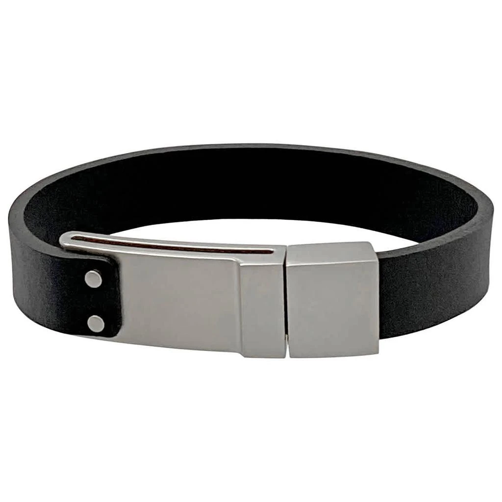 MontBlanc Stainless Steel Leather Bracelets