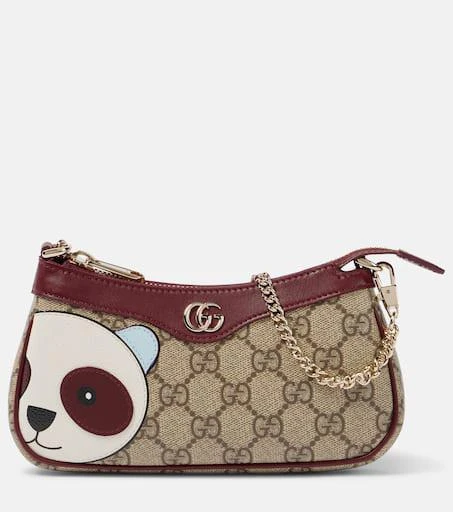 Gucci GG Mini panda-appliqué shoulder bag 1