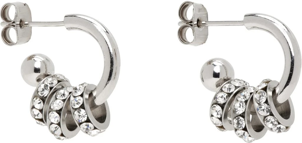 Justine Clenquet Silver Daisy Earrings 2