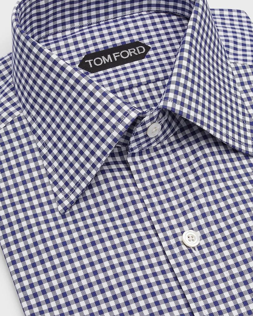 Tom Ford Men's Gingham Check Slim Fit Dress Shirt 2