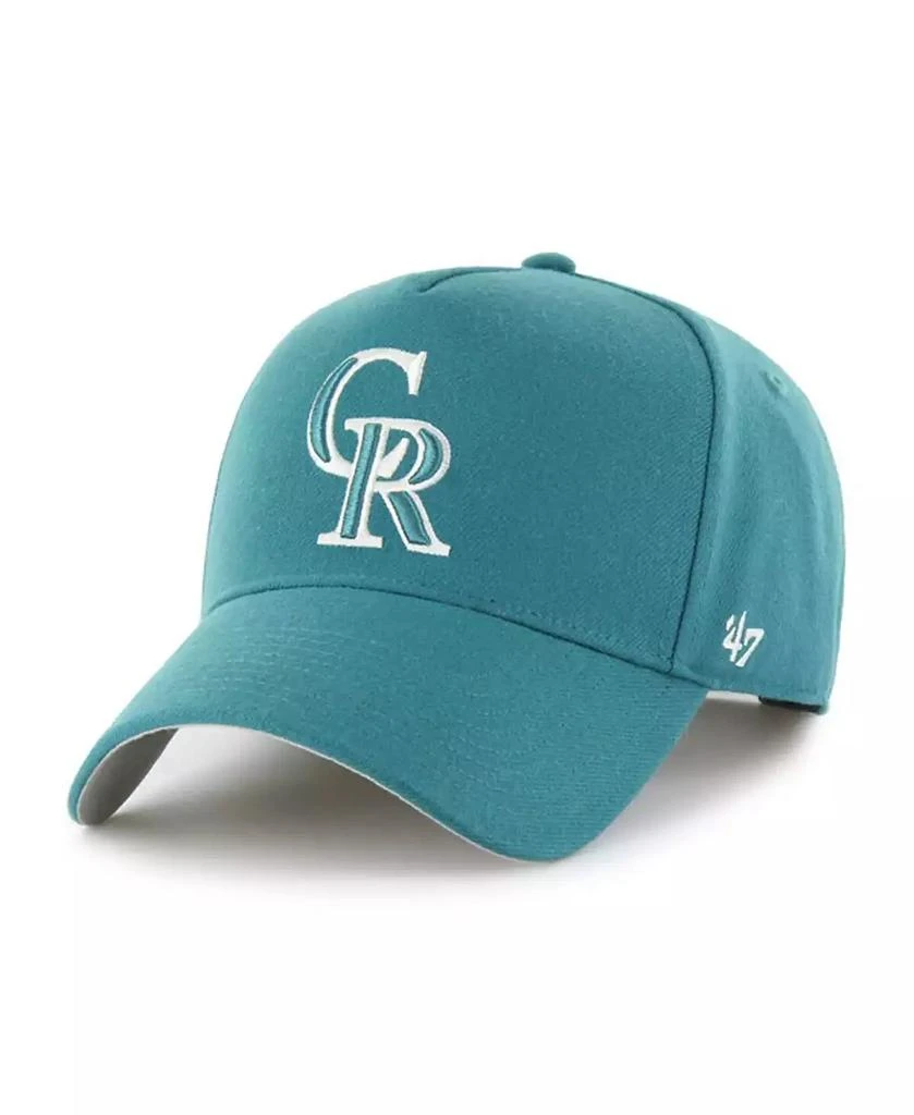 47 Brand Men's Teal Colorado Rockies Ballpark Offside Adjustable Hat 1
