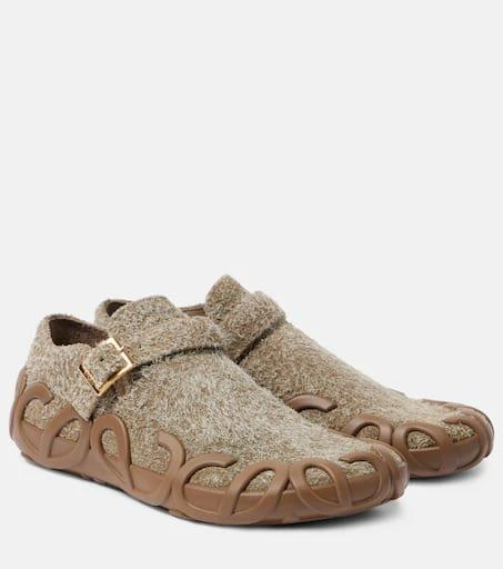 Loewe Brushed suede loafers 1