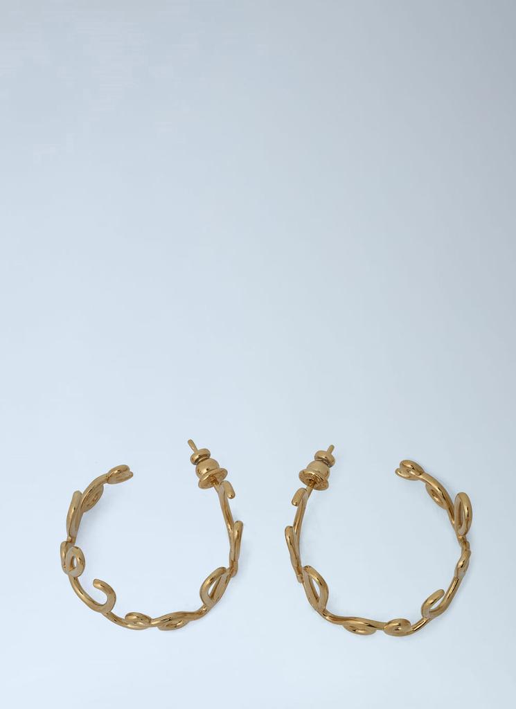 Chloé Logo Motif Hoop Earrings