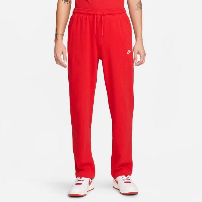 NIKE Men's Nike Sportswear Club Knit Open-Hem Pants 1
