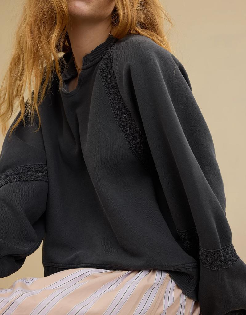 Aerie Aerie Hey Crochet Sweatshirt
