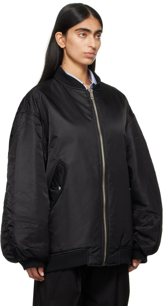 The Frankie Shop Black Astra Bomber Jacket 4