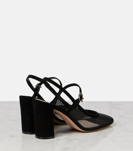 Gianvito Rossi Francoise 85 leather slingback pumps 2