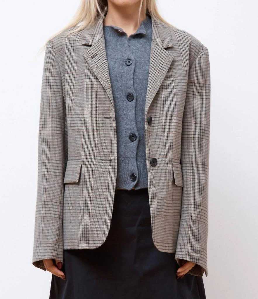 Margaret Howell Flap Pocket Blazer In Black, Khaki 1