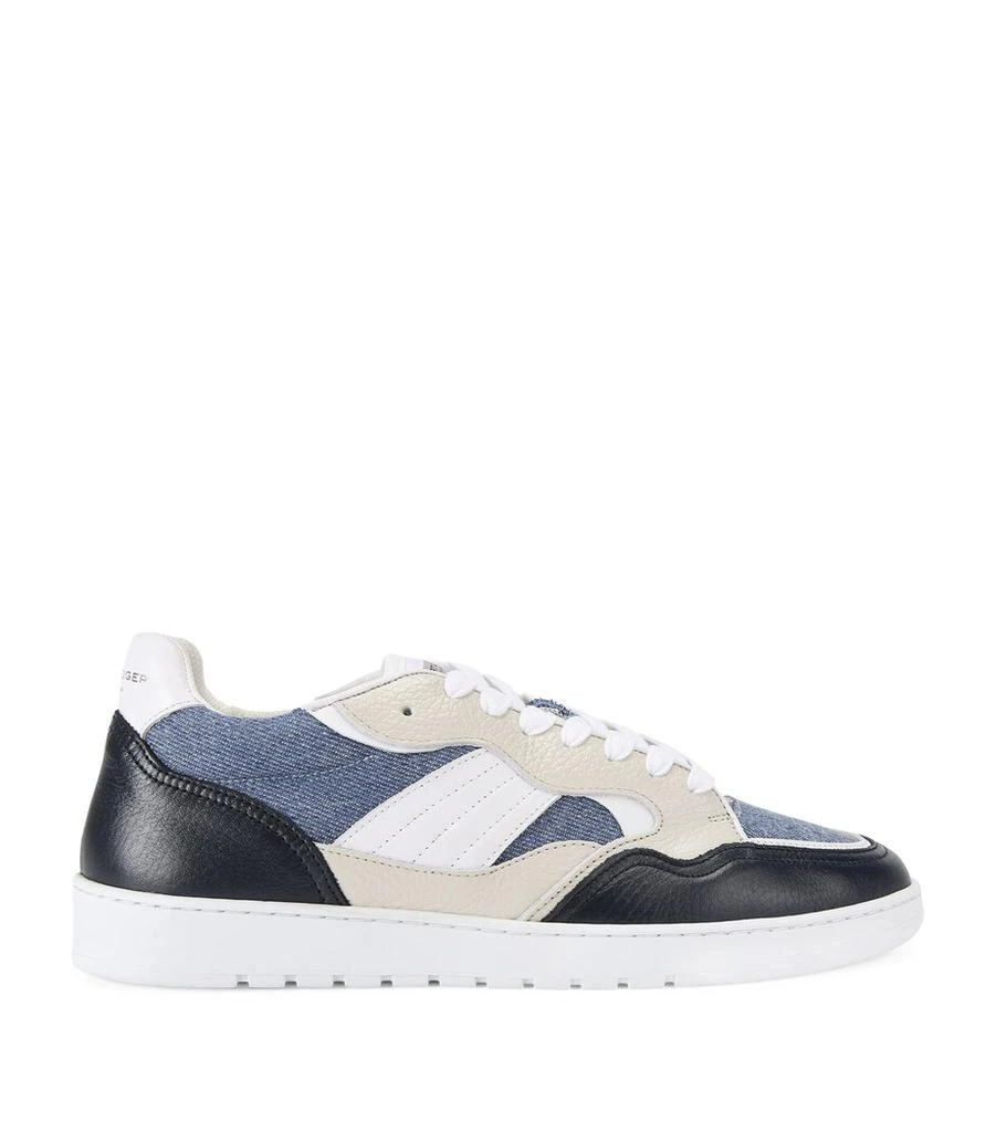 Kurt Geiger Denim-Leather Benn Sneakers 1