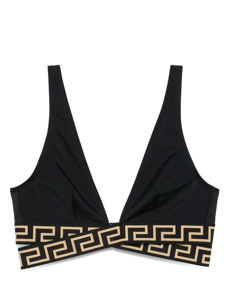 Versace Versace Greca Triangle Bikini Top
