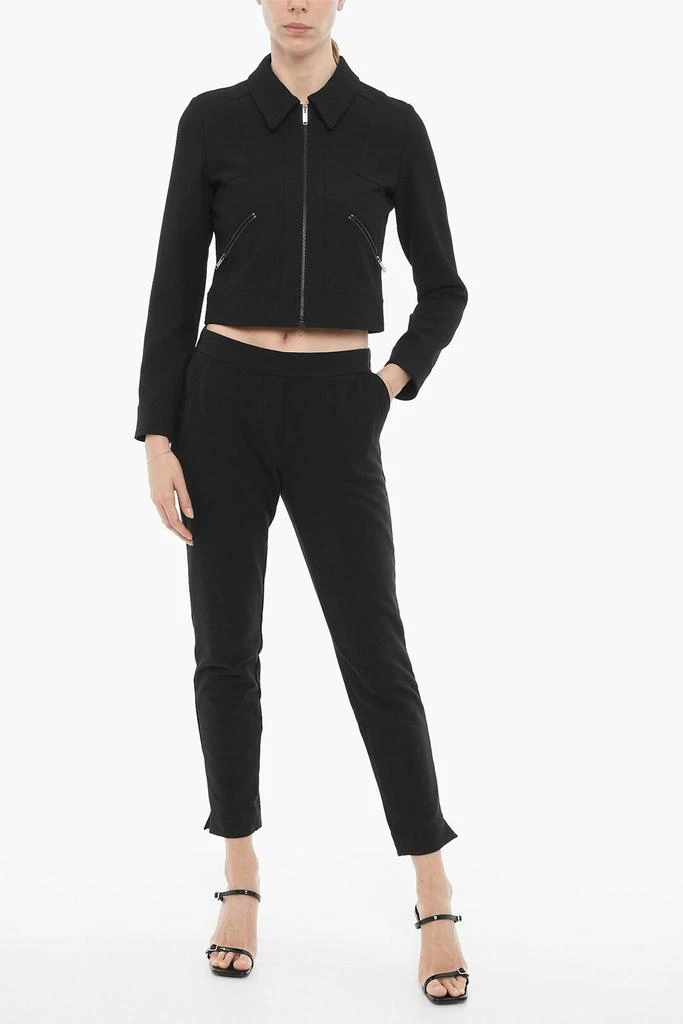 ATTIC AND BARN Attic And Barn Solid Color SPACE Lightweight Jacket with Zip Closure 4