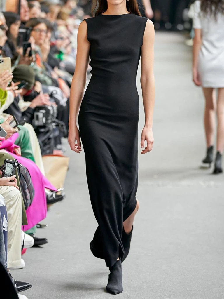 GAUCHERE Stretch Viscose Crepe Midi Dress 3