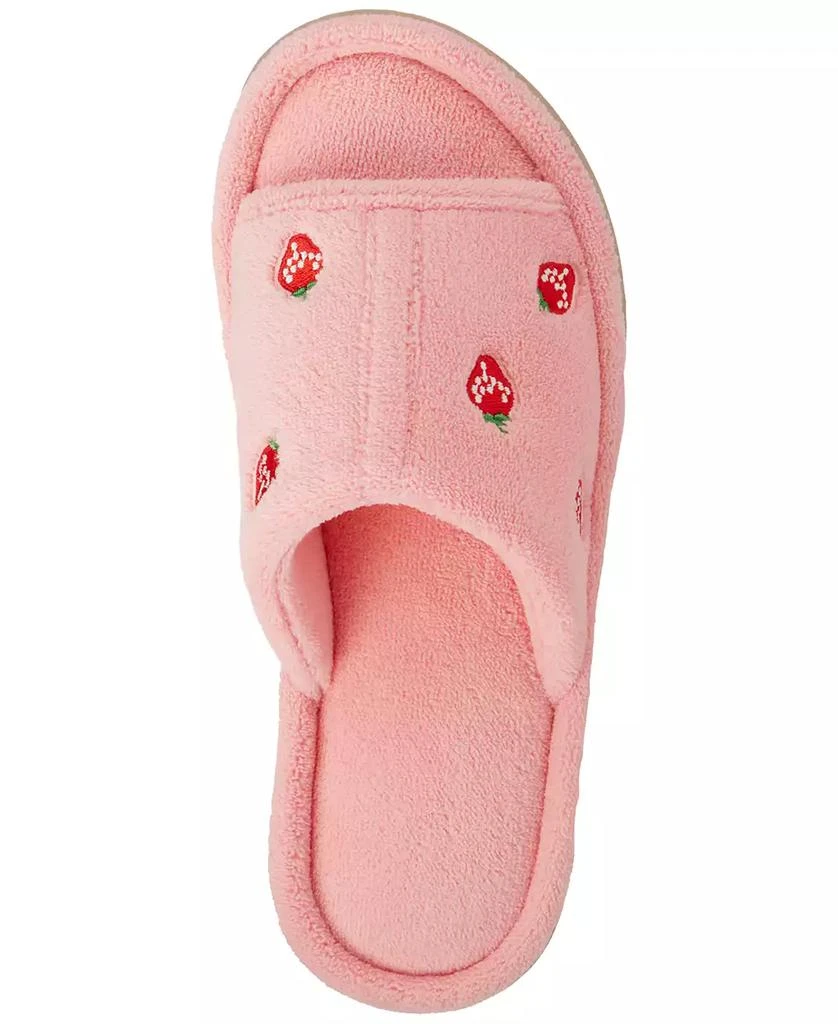 Isotoner Signature Women
s Embroidered Fruit Slide Slippers 4