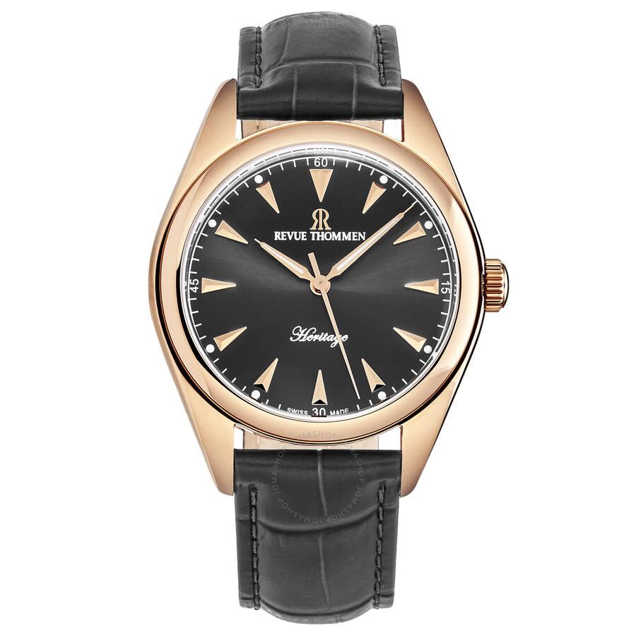 Revue Thommen Heritage Automatic Grey Dial Men's Watch 21010.2561