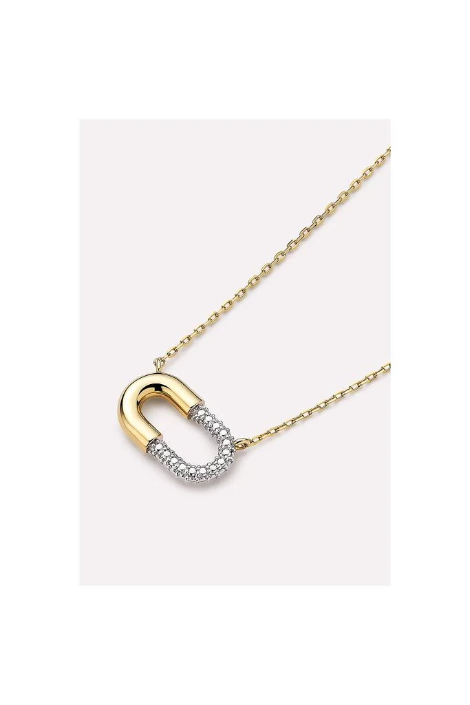 Ana Luisa Ana Luisa Blake Necklace Mini Micropave Gold Pendant 5