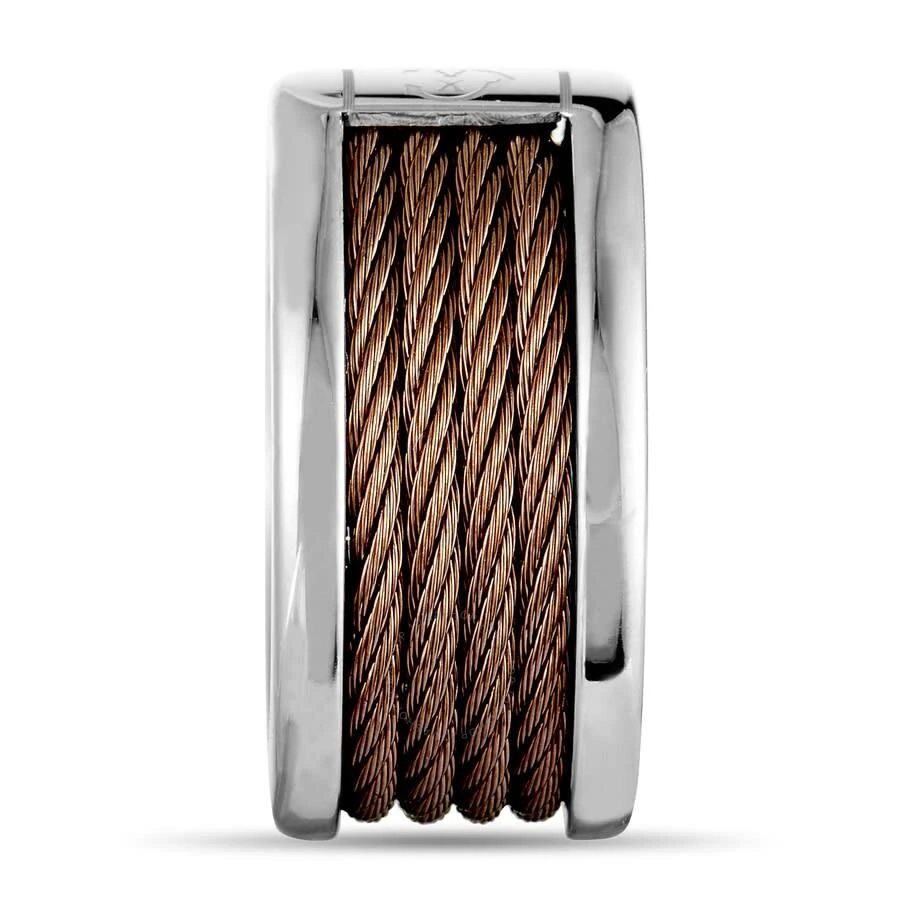 Charriol Forever Stainless Steel and Bronze PVD Cable Band Ring 3