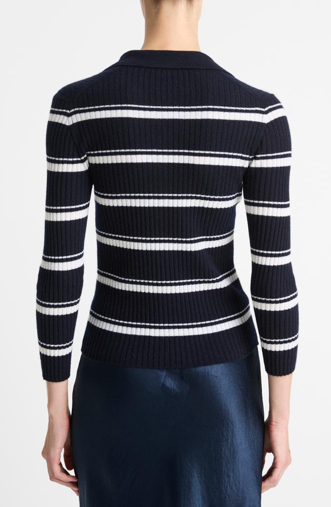 Vince Stripe Cashmere & Silk Top