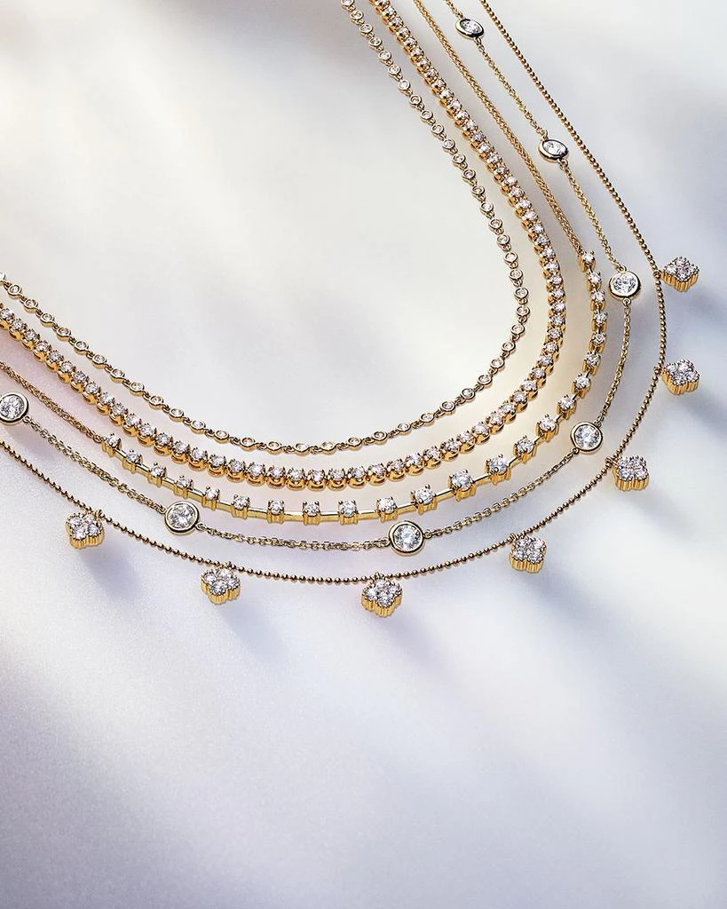 Bloomingdale's Diamond Station Tennis Necklace in 14K Yellow Gold, 1.0 ct. t.w. 5