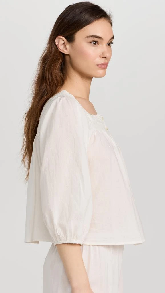 The Great The Eyelet Button Sleep Top 3