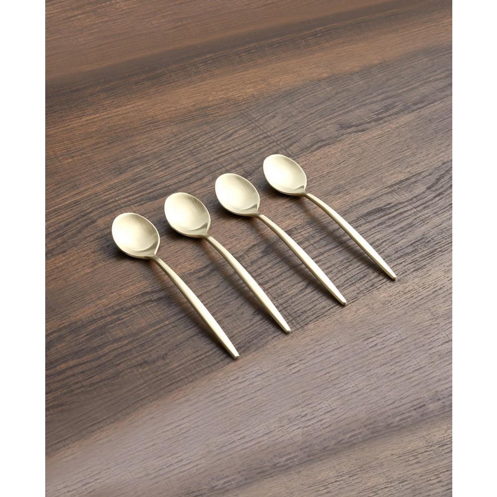 Cambridge Silversmiths Gaze Champagne Satin Demi Spoon Set, 4 Piece