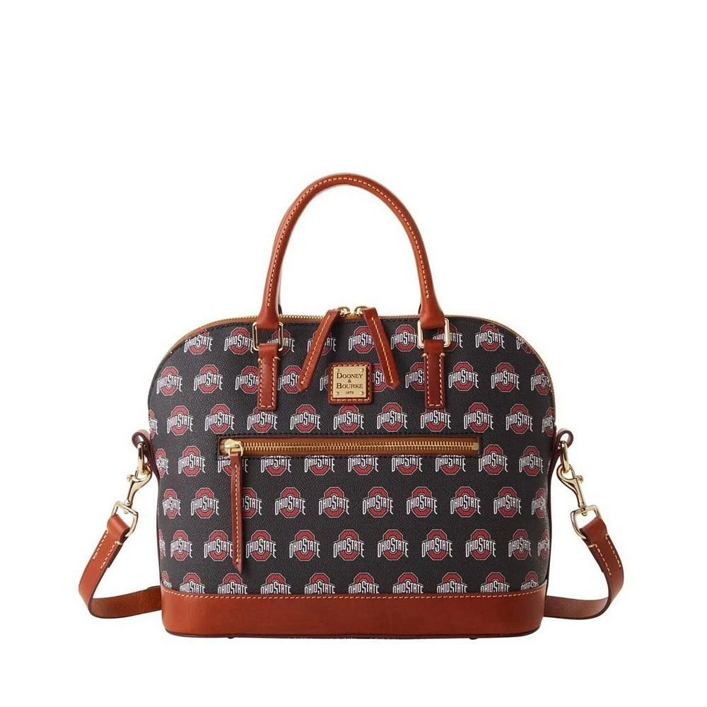 Dooney & Bourke Women's Ohio State Buckeyes Signature Zip Satchel Purse 3