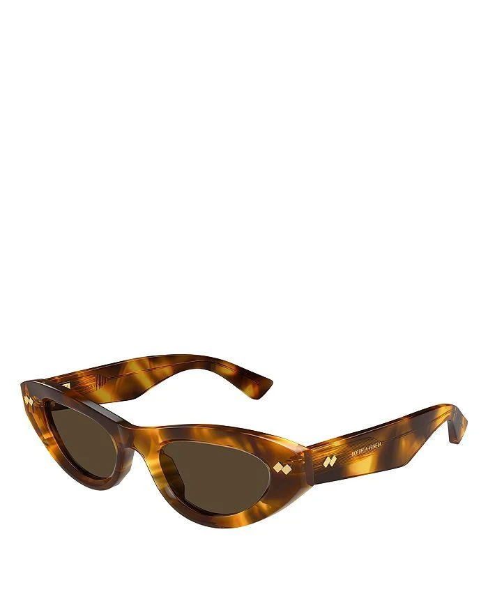 Bottega Veneta Bold Ribbon Stud Cat Eye Sunglasses, 50mm  display picture 2