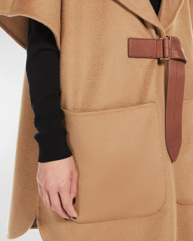 Max Mara Dorico Belted Cashmere Cape 5