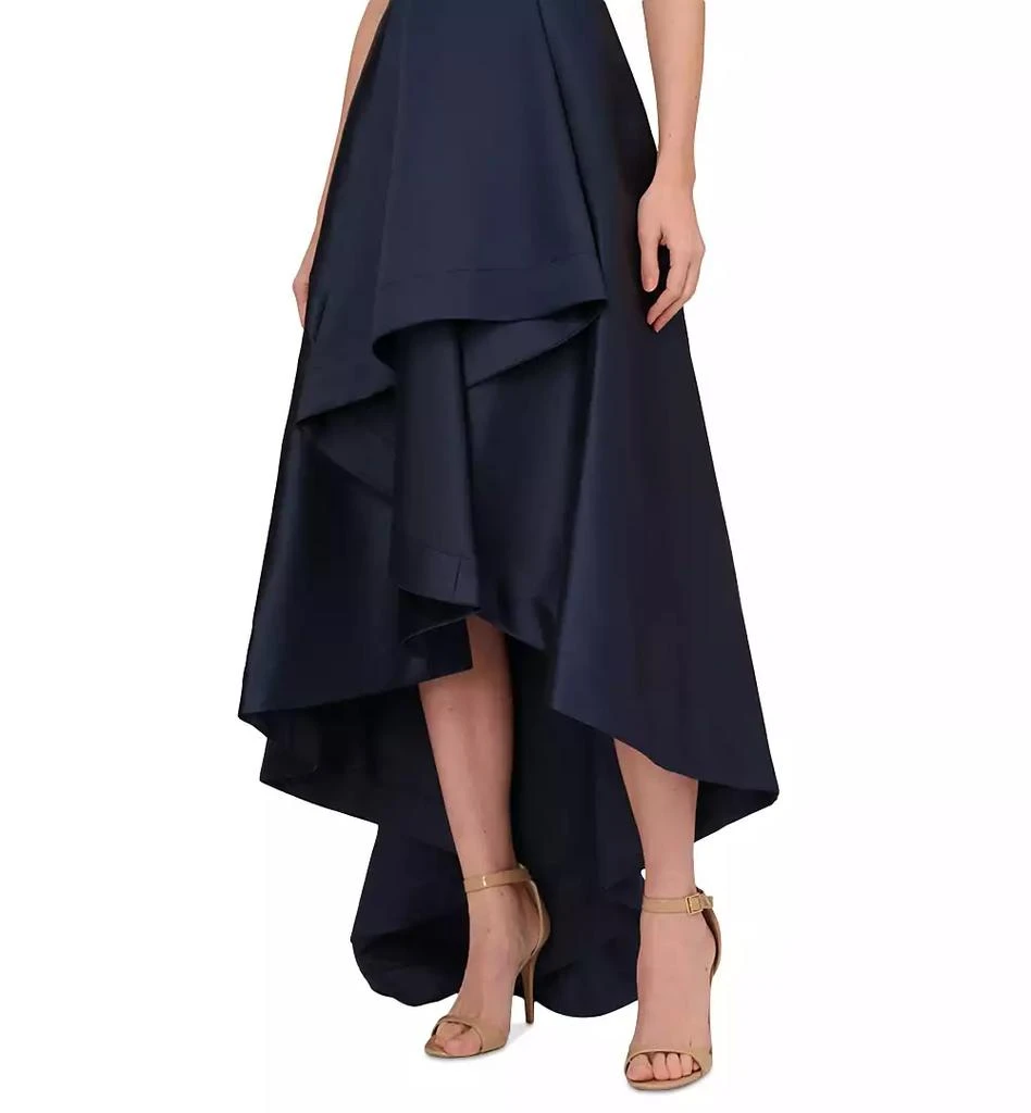 Adrianna Papell High-Low Mikado Sleeveless Gown 5
