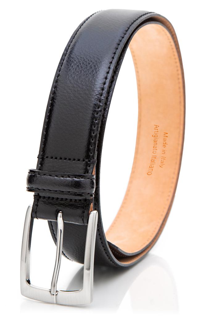 Ernest W. Baker Black Rose Buckle Belt - Belts - BeyondStyle