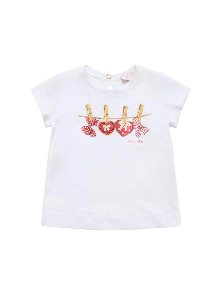 MONNALISA Printed Cotton Jersey T-shirt 1