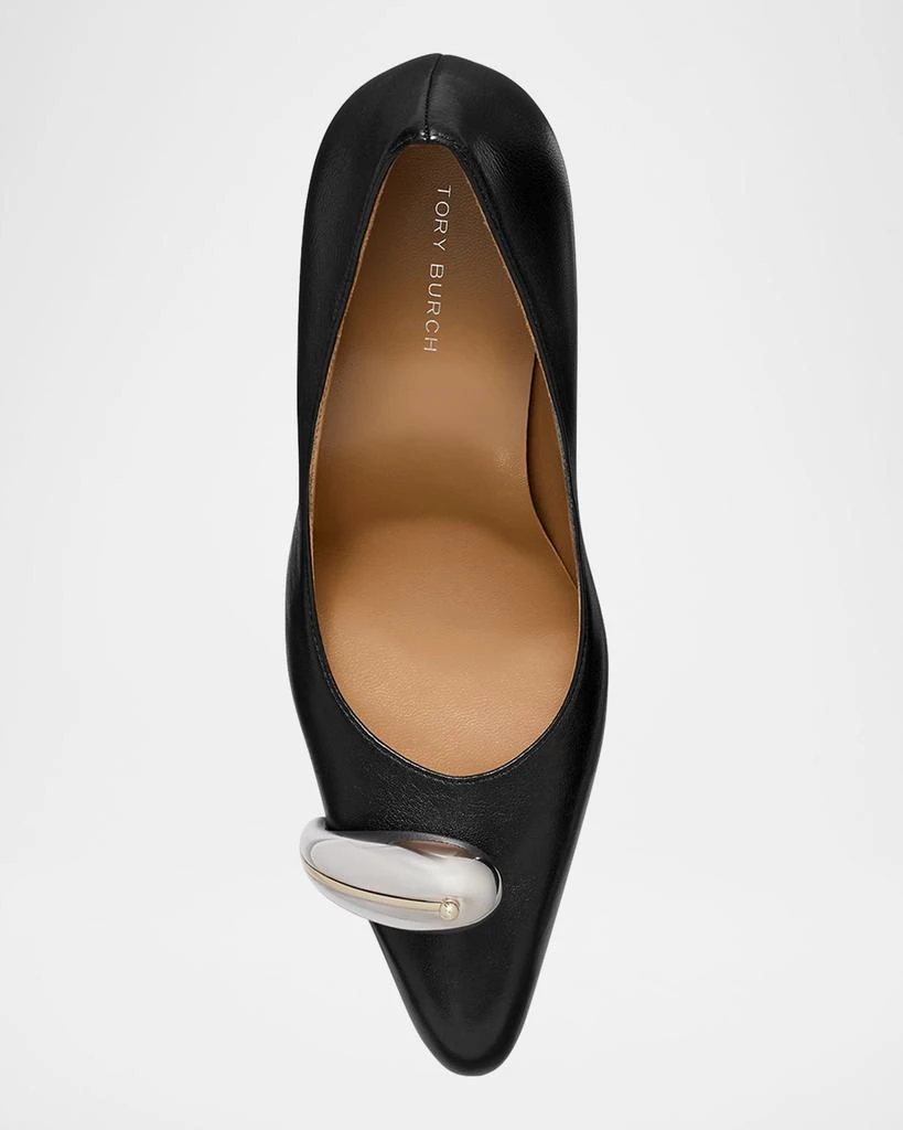 Tory Burch Pierced Leather 90 mm Pumps 3