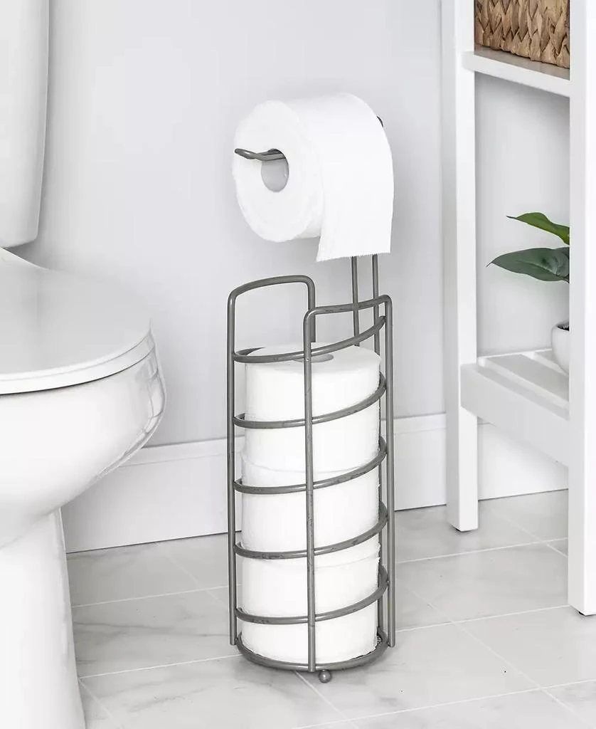 Honey Can Do Steel Toilet paper holder with Pole 1