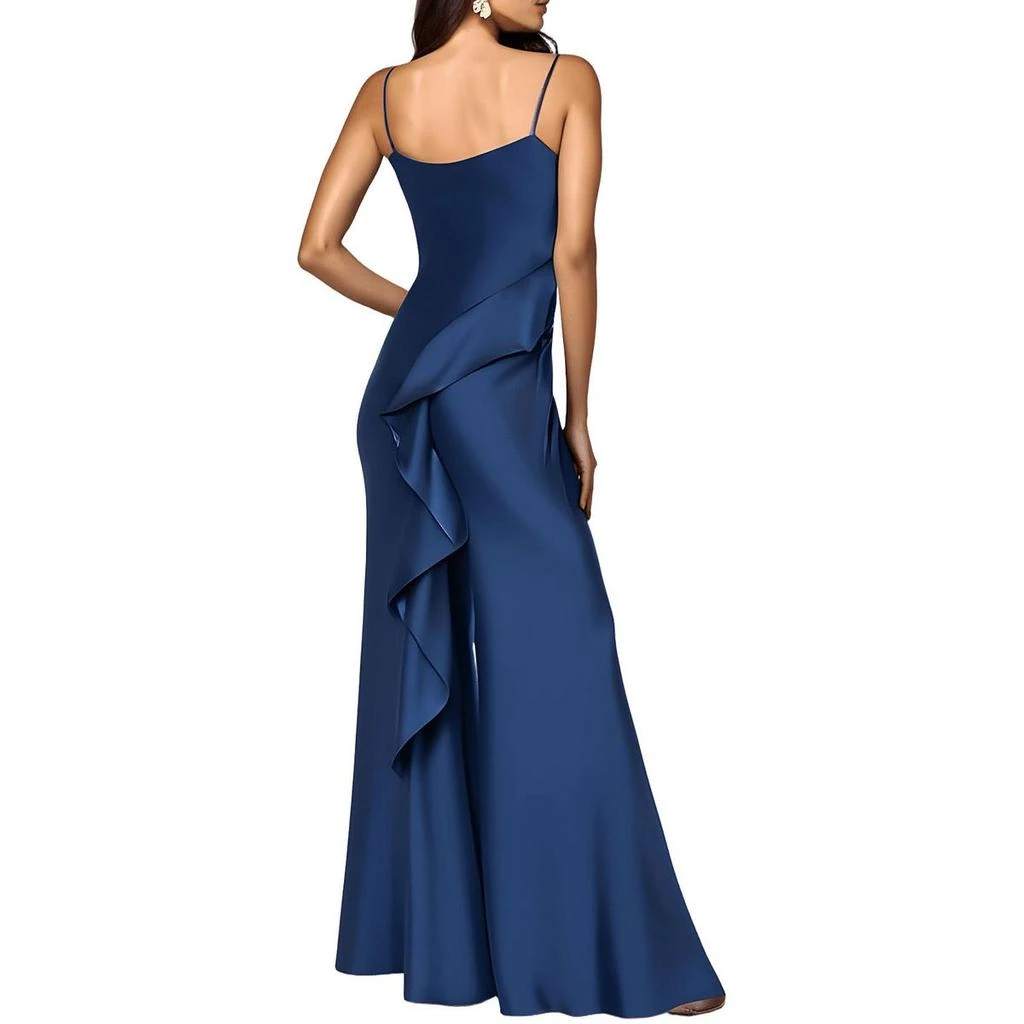 AQUA Womens Ruffled Polyester Evening Dress 2