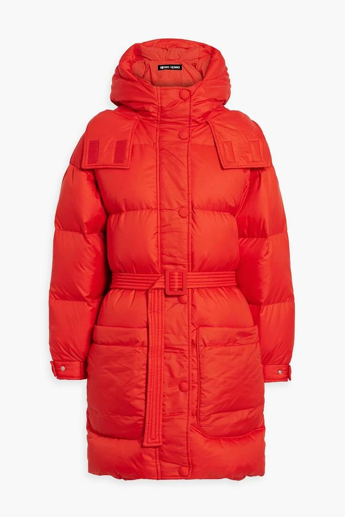 IENKI IENKI Killer J belted quilted shell hooded down coat 1