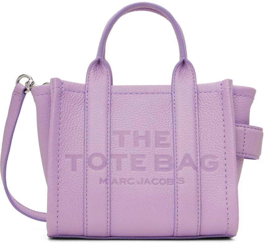 Marc Jacobs Purple 'The Leather Crossbody' Tote 1