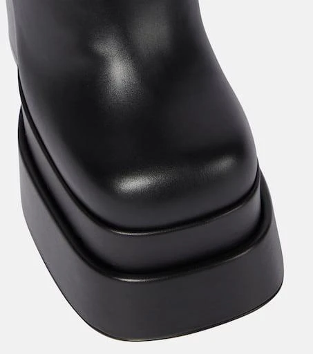 Versace Leather platform knee-high boots 6