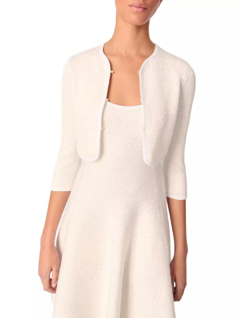 Maje Cropped Cardigan with Rhinestones 5