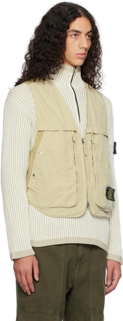 Stone Island Beige G03M3 David Light-TC Vest 2