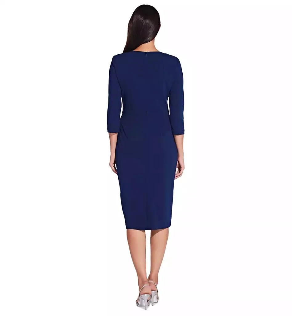purple jersey knit dress Textured Jersey Asymmetric Mini Dress in Berry Purple - 14 main image 1